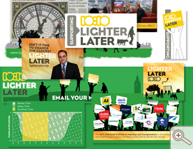 Lighter Later branded material