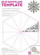 Printable snowflake template